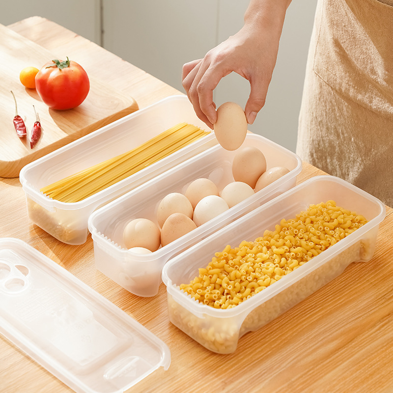 冰箱收纳盒定量意面蒸煮盒食品级厨房食物冷冻盒可微波炉加热饭盒